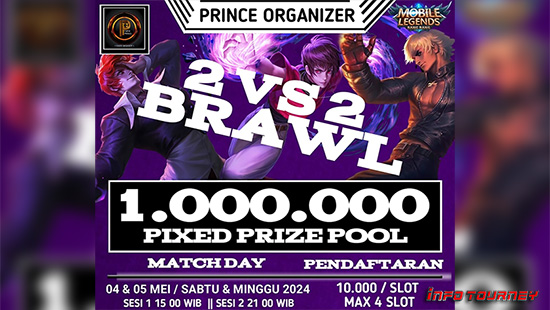 turnamen ml mlbb mole mobile legends mei 2024 prince organizer 2vs2 brawl logo