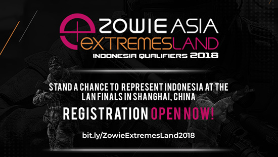turnamen csgo counter strike global offensive zowie extremesland indonesia qualifier 2018 logo
