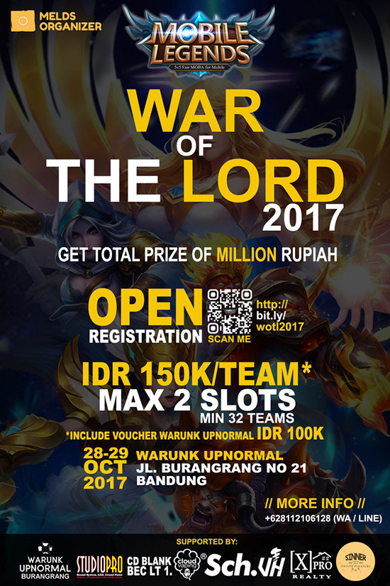 Turnamen Mobile Legend Bandung - War of The Lord 2017