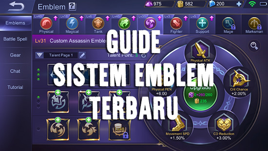 guide mobile legends sistem emblem terbaru