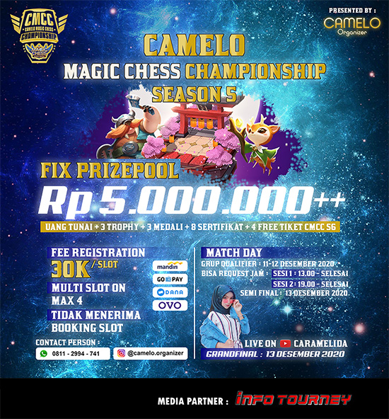 turnamen magic chess magicchess desember 2020 camelo season 5 poster