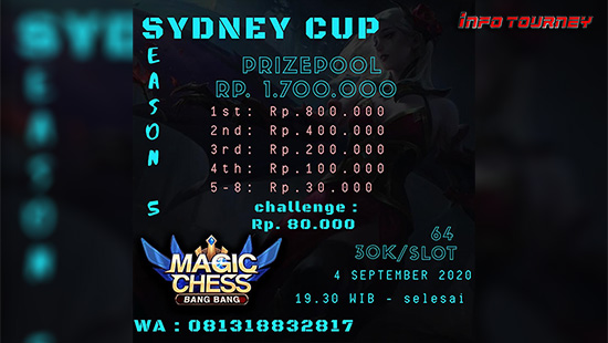 turnamen magic chess magicchess september 2020 sydney cup season 5 logo