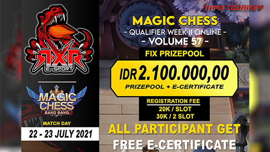 turnamen magic chess magicchess juli 2021 rxr esport season 57 week 2 logo
