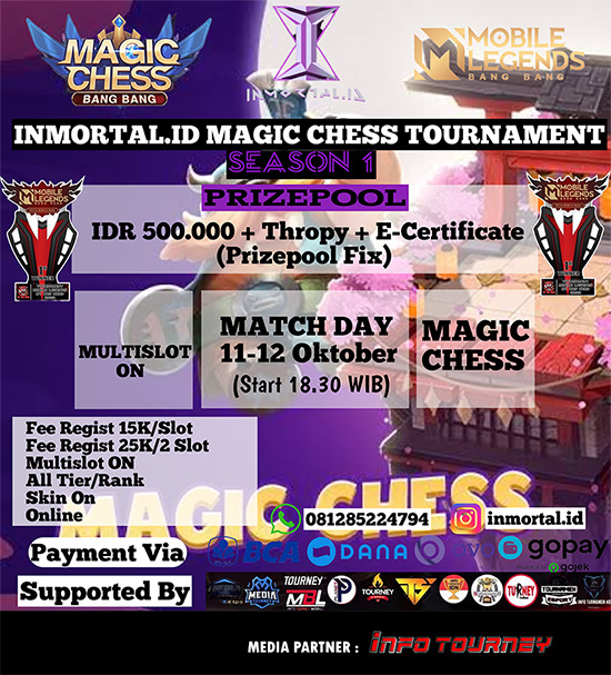turnamen magic chess magicchess oktober 2023 inmortal id season 1 poster
