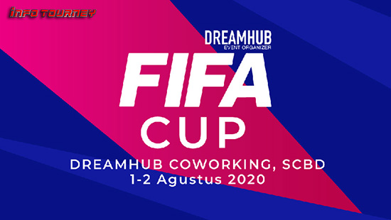 turnamen fifa fifa20 agustus 2020 dreamhub fifa cup logo