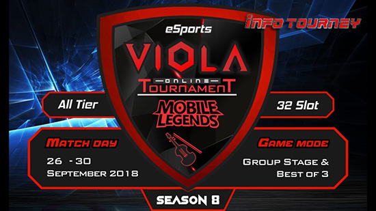 turnamen mobile legends viola esports season 8 september 2018 logo