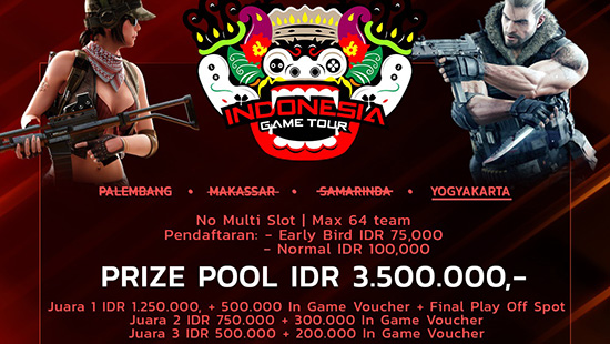 turnamen pb pointblank indonesia game tour yogyakarta qualifier mei 2018 logo