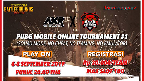 turnamen pubgm pubgmobile september 2019 axr game store x fire blood esport logo
