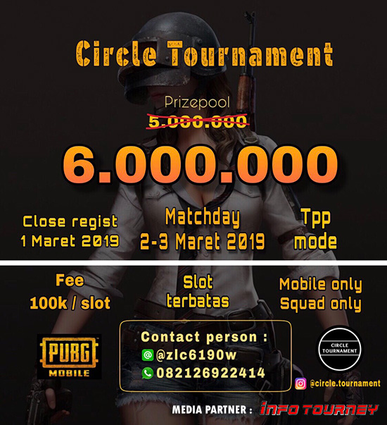turnamen pubgm pubgmobile circle tournament maret 2019 poster