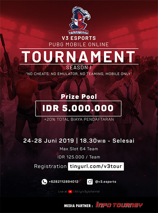 turnamen pubgm pubgmobile juni 2019 v3 esports season 1 poster