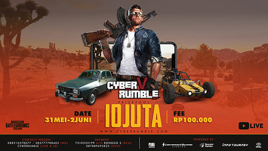 turnamen pubgm pubgmobile cyber rumble season 5 mei 2019 logo