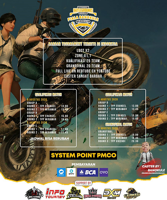 turnamen pubgm pubgmobile agustus 2020 pbb season 58 poster 1