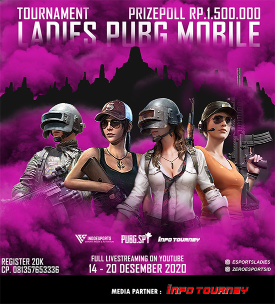 turnamen pubgm pubgmobile desember 2020 esports ladies season 2 poster
