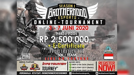 turnamen pubgm pubgmobile juni 2020 brotherhood esports season 1 logo 1