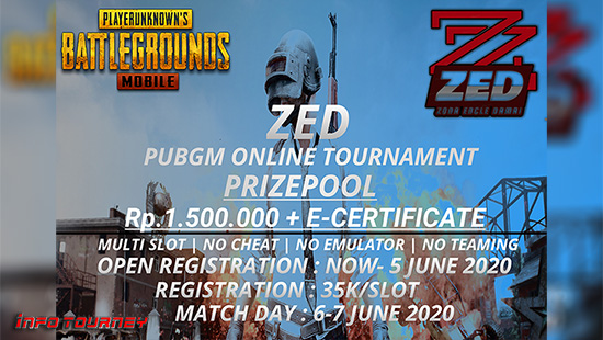 turnamen pubgm pubgmobile juni 2020 zona encle damai logo