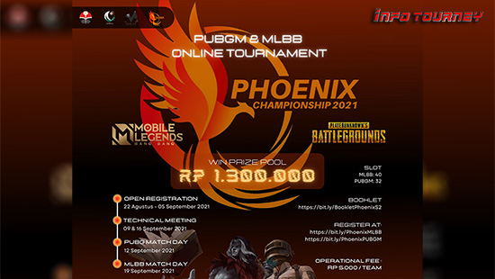 turnamen pubgm pubgmobile september 2021 phoenix championship 2021 logo