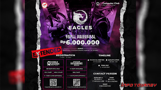 turnamen pubgm pubgmobile juni 2021 pnb eagles season 4 logo