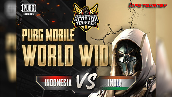turnamen pubgm pubgmobile september 2021 world wide indonesia vs india logo