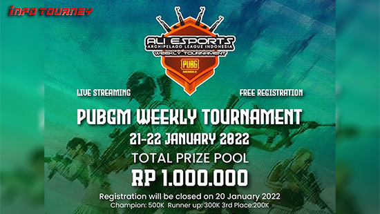 turnamen pubgm pubgmobile januari 2022 ali esports weekly 4 logo