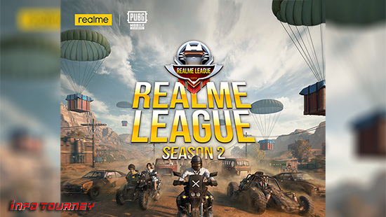 turnamen pubgm pubgmobile juni 2023 realme league season 2 logo