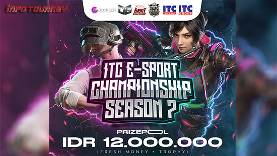 turnamen pubgm pubgmobile oktober 2023 itc esport championship season 7 logo