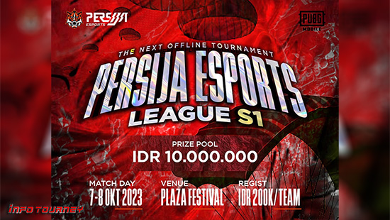 turnamen pubgm pubgmobile oktober 2023 persija esports league season 1 logo 1