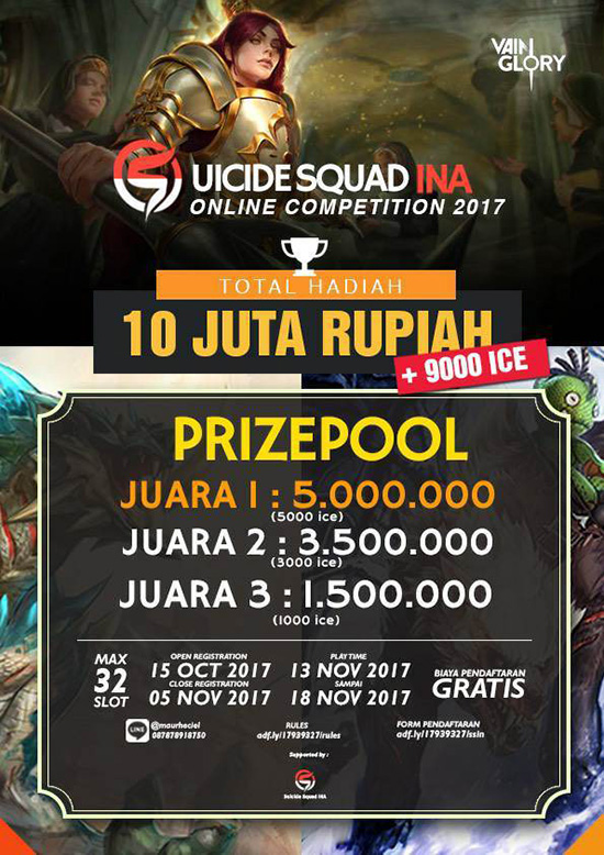 tourney vainglory suicide squad ina november 2017 poster