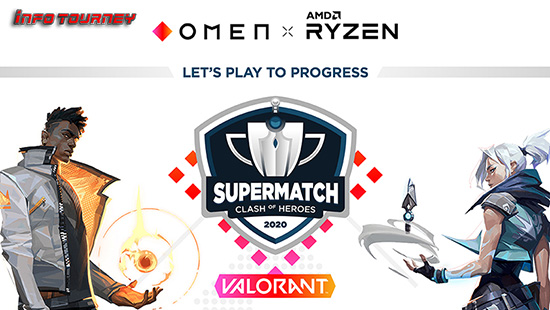 turnamen valorant september 2020 omen clash of heroes supermatch 2020 logo