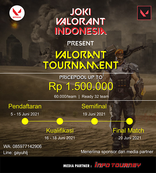 turnamen valorant juni 2021 joki valorant indonesia poster