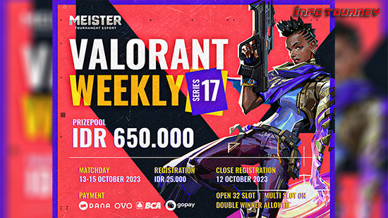 turnamen valorant oktober 2023 meister weekly series 17 logo